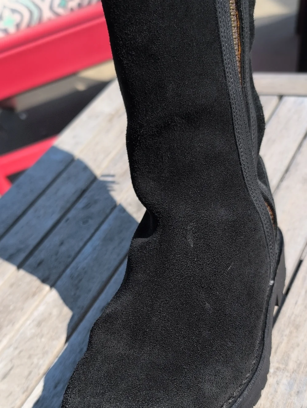 Penelope Chilvers Black Suede Tall Tassel Boots 36